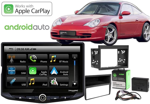 Porsche 996 911 & 986 Boxster Apple CarPlay Android & Auto Head Unit Upgrade Kit