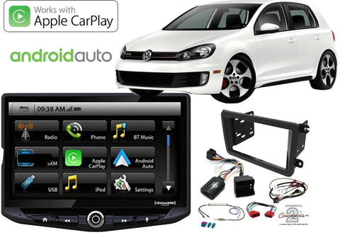 VW Golf MK6 2009 - 2013 Apple CarPlay Android & Auto Head Unit Upgrade Kit