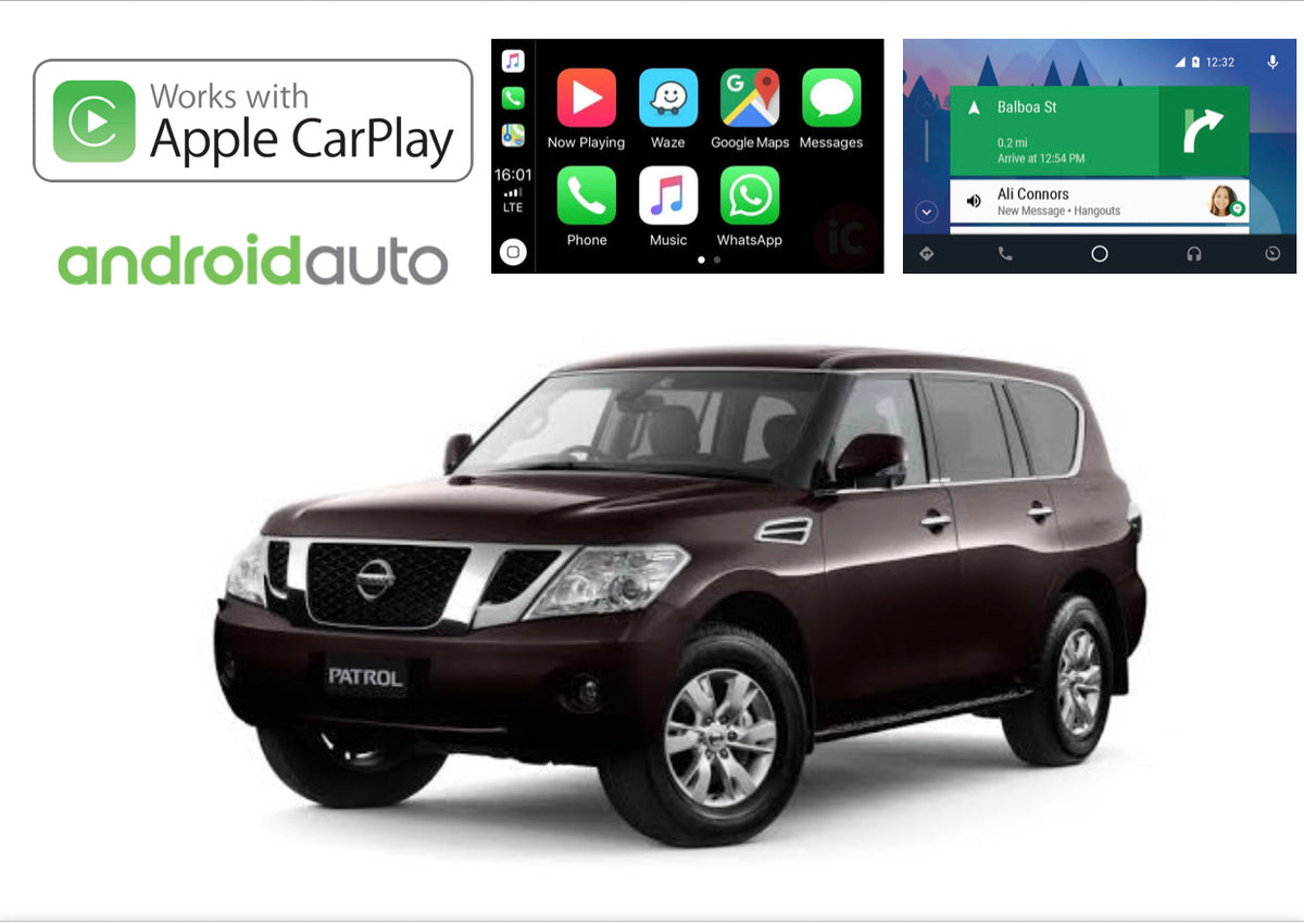 Apple CarPlay/Android Auto AddOn for Nissan Patrol (Y62