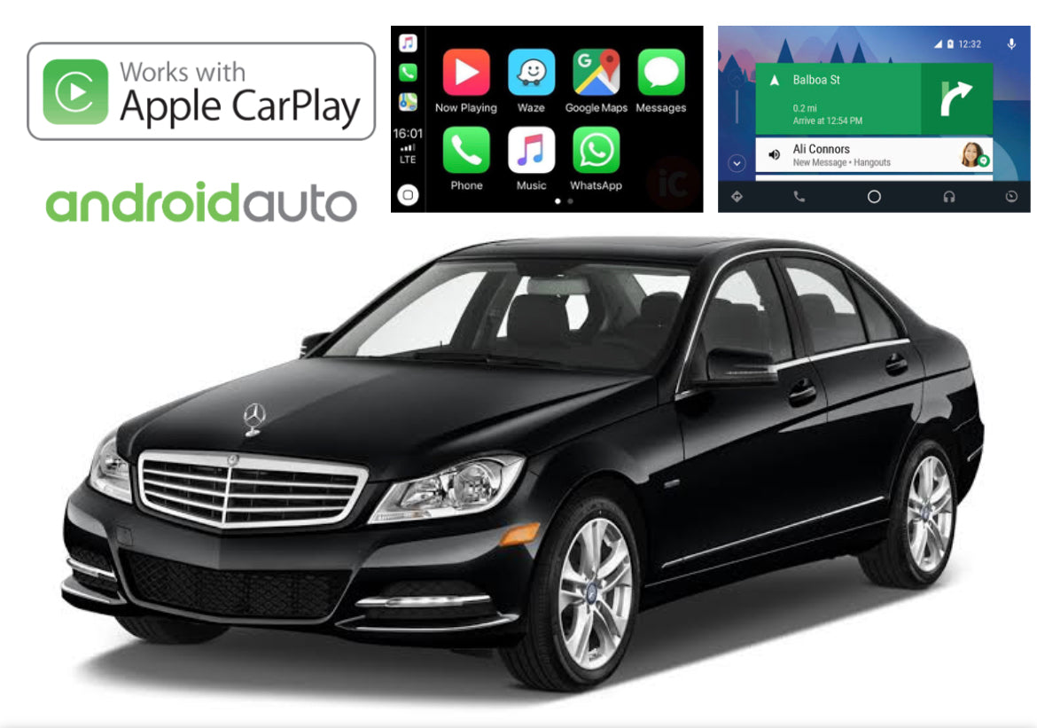 Apple CarPlay & Android Auto AddOn for Mercedes Benz S Class (W221