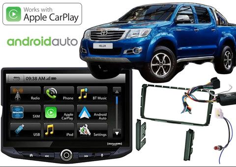 Toyota Hilux 2014 (only) Apple CarPlay Android & Auto Head Unit Upgrade Kit