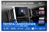 Toyota Landcruiser 200 Series 2016 - 2022 (VX & Sahara) Apple CarPlay Android & Auto Head Unit Upgrade Kit