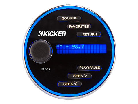 Kicker KRC15 Marine Grade Digital Remote Control w/OLED Display