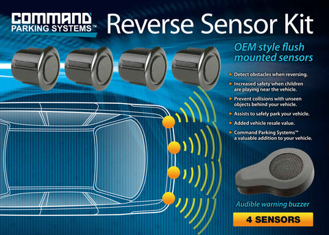 4 x Reversing Sensor Kit w/Audible Buzzer