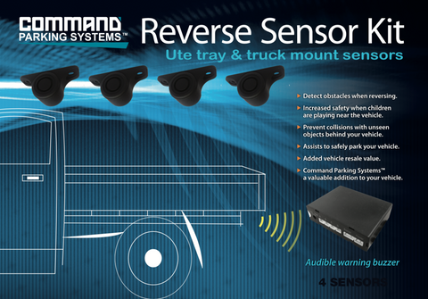 4 x Under Tray Reversing Sensors to suit UTES & TRUCKS