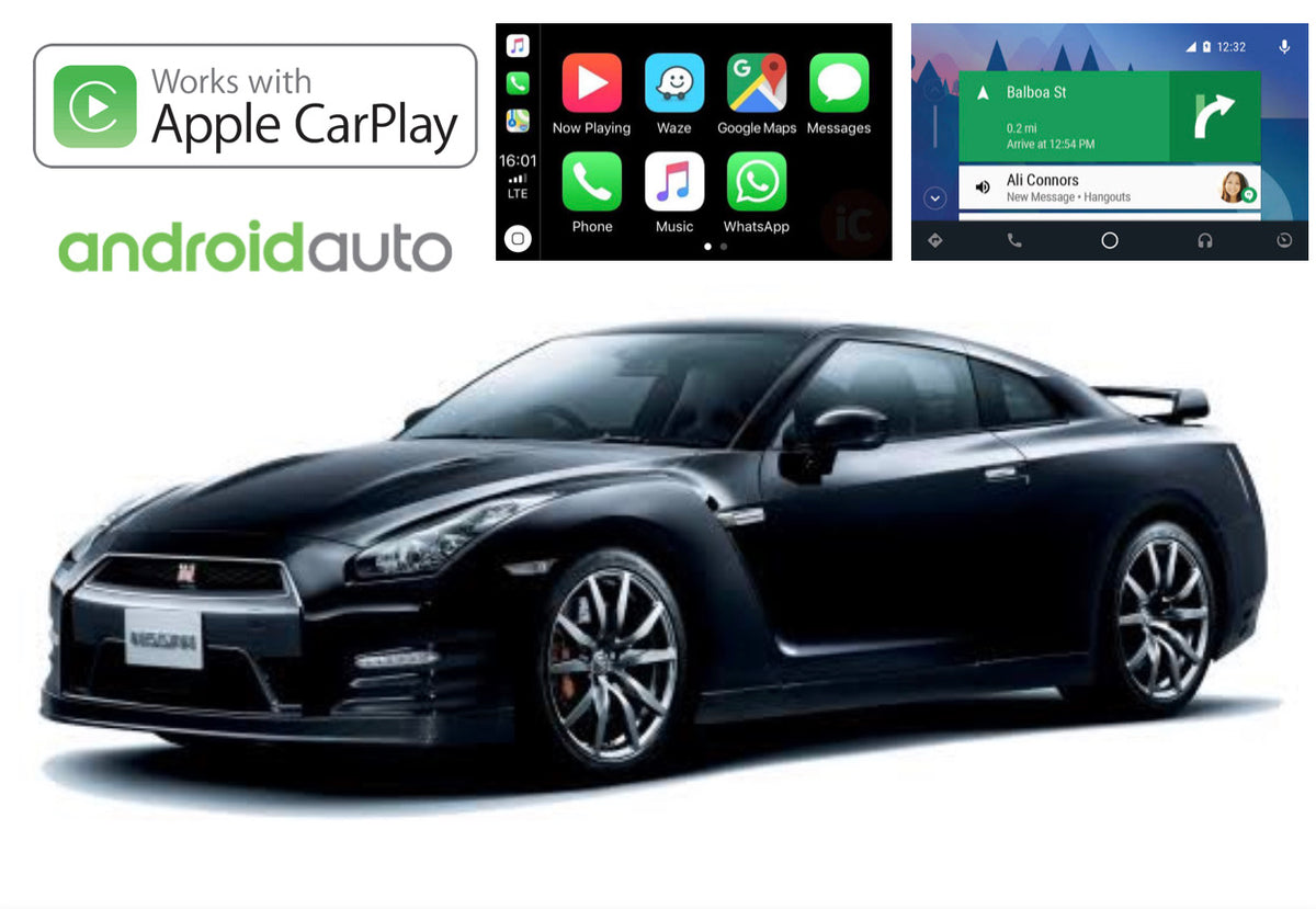 Apple CarPlay & Android Auto Add-On for Nissan Skyline GT-R (R35 ...